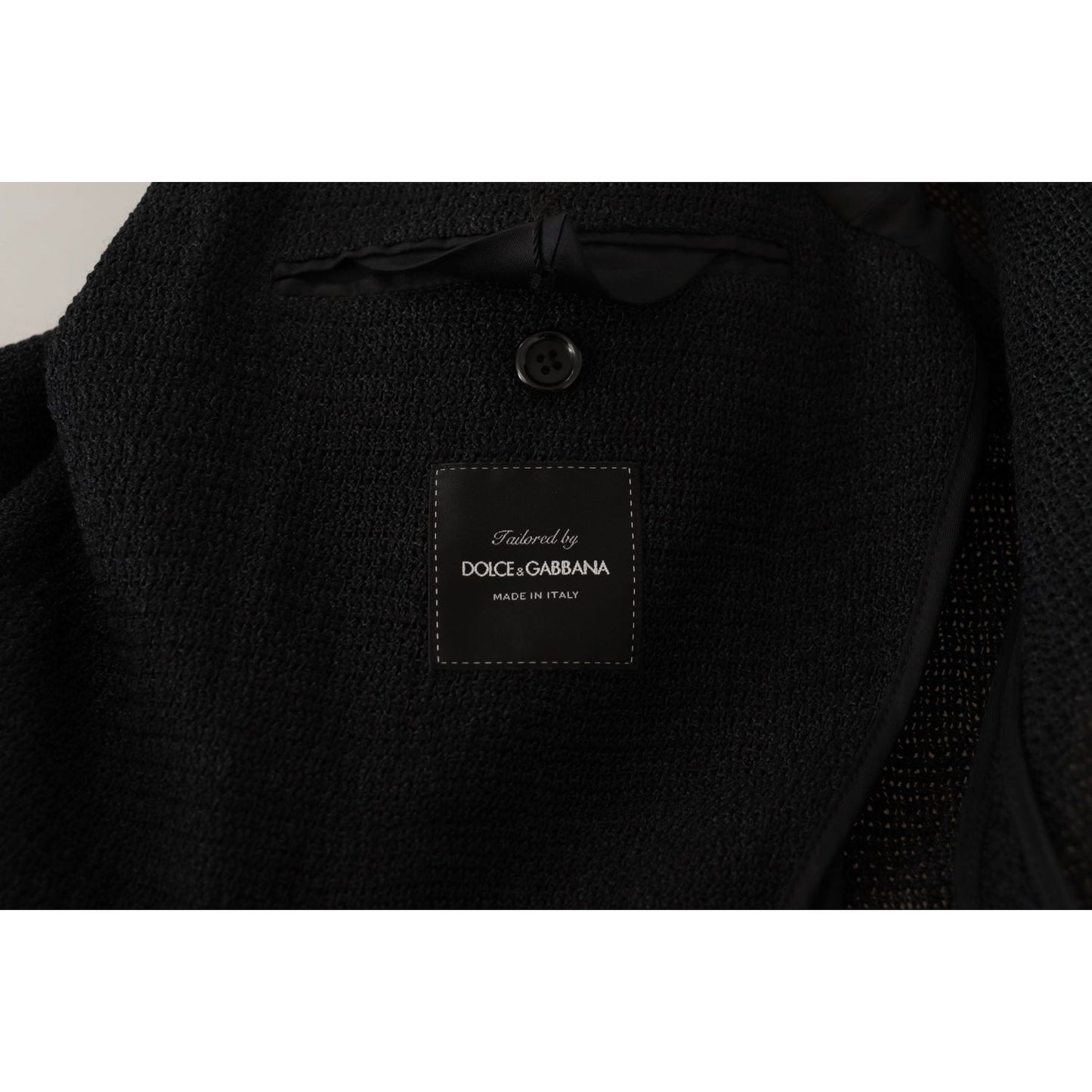Dolce & Gabbana Black Single Breasted Coat Men Blazer JKT3378- 50