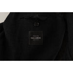 Dolce & Gabbana Black Single Breasted Coat Men Blazer JKT3378- 50