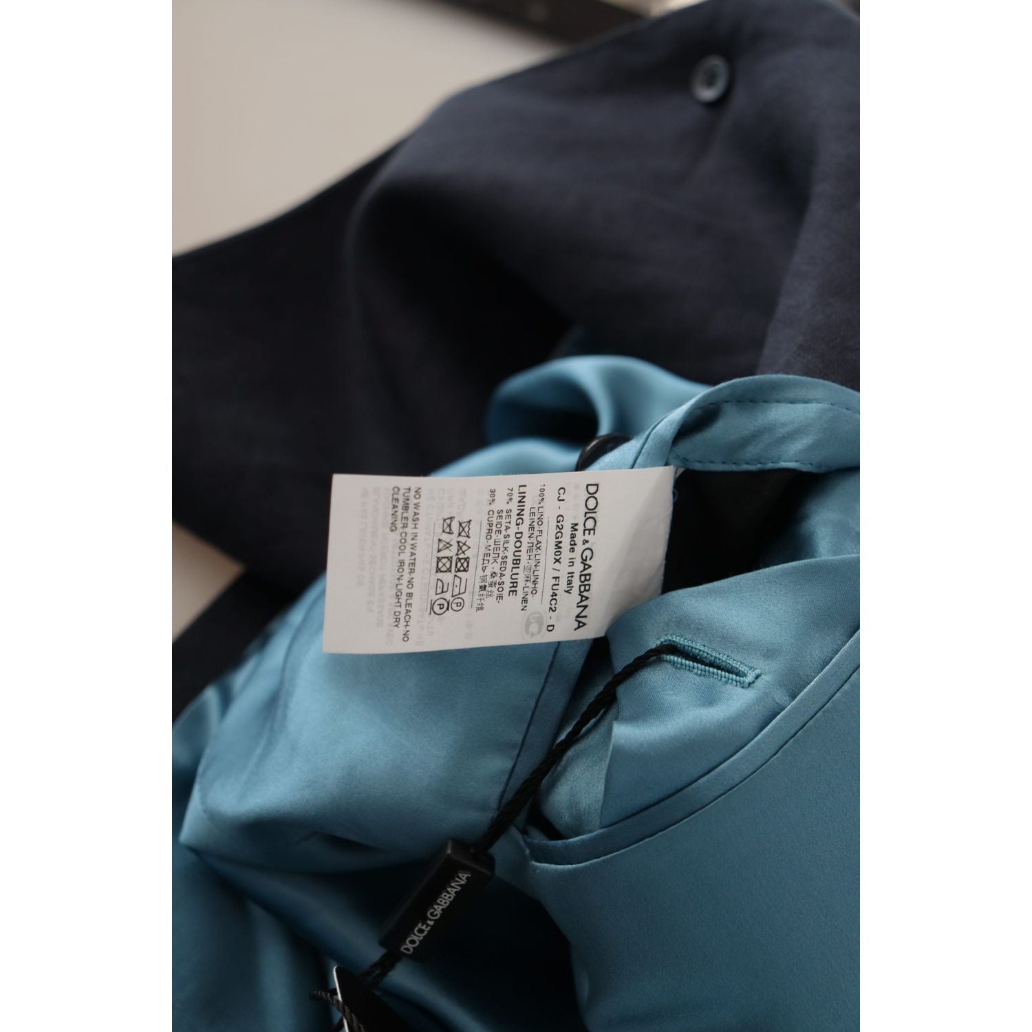 Dolce & Gabbana Dark Blue ALTA SARTORIA Jacket Coat Blazer