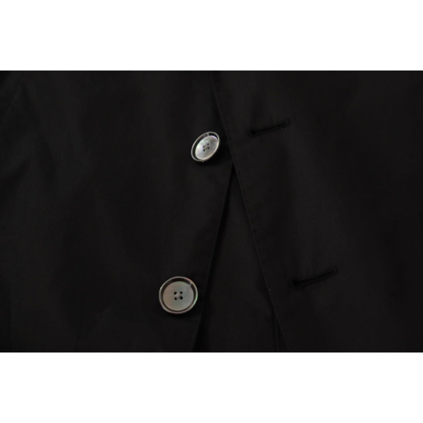 Dolce & Gabbana Black Single Breasted TAORMINA Breasted Blazer JKT3381- 50