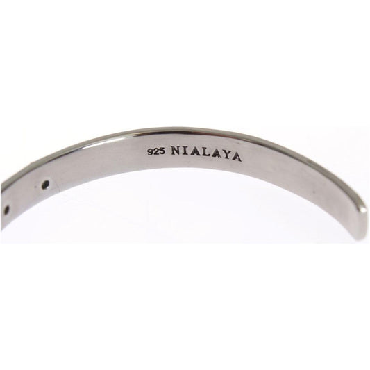 Chic Nialaya Silver CZ Bangle for Her Nialaya Lavender