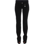 Costume National Black Cotton Slim Fit Bootcut Jeans SIG30120-4