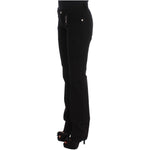 Costume National Black Cotton Slim Fit Bootcut Jeans SIG30120-4