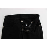 Costume National Black Cotton Slim Fit Bootcut Jeans SIG30120-4