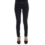 Costume National Blue Cotton Blend Slim Fit Jeans Jeans & Pants
