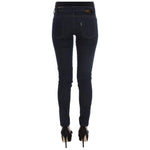 Costume National Blue Cotton Blend Slim Fit Jeans Jeans & Pants