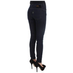 Costume National Blue Cotton Blend Slim Fit Jeans Jeans & Pants