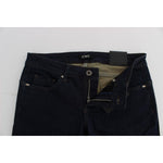 Costume National Blue Cotton Blend Slim Fit Jeans Jeans & Pants