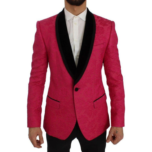 Dolce & Gabbana Floral Brocade Single-Breasted Blazer Dolce & Gabbana Brown