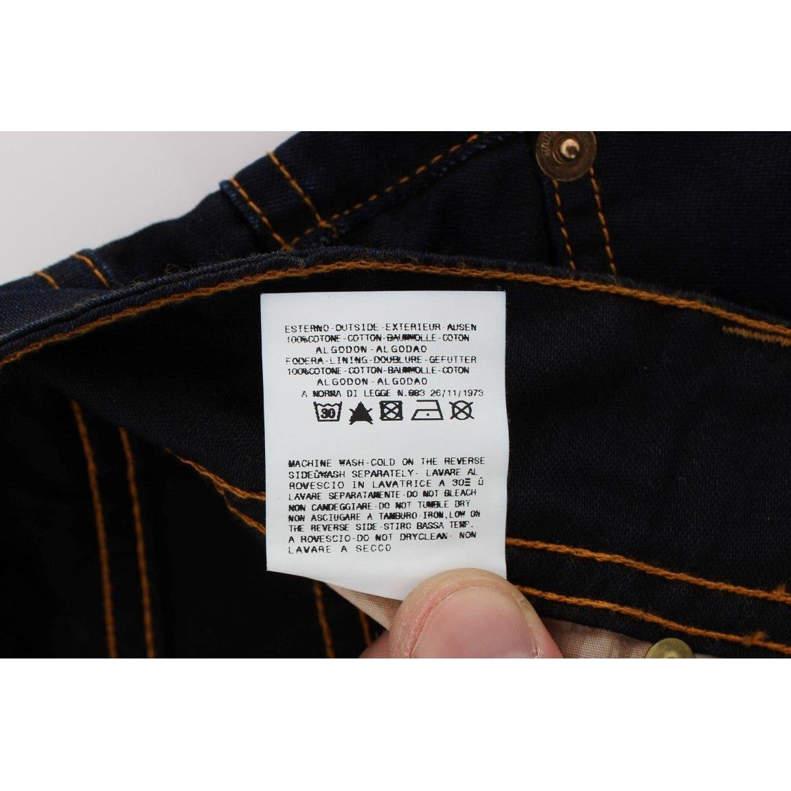 John Galliano Blue Wash Cotton Slim Fit Jeans