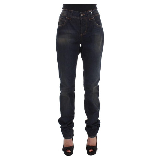 John Galliano Chic Boyfriend Fit Blue Jeans John Galliano Dark Slate Gray