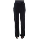 Ermanno Scervino Black Velvet Cotton Straight Legs Pants SIG30393-1