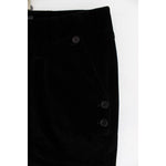 Ermanno Scervino Black Velvet Cotton Straight Legs Pants SIG30393-1