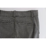 Ermanno Scervino Black White Checkered Cotton Casual Pants Jeans & Pants
