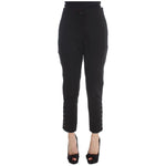 Ermanno Scervino Black Cotton Blend Capri Cropped Pants SIG30401-1