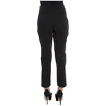 Ermanno Scervino Black Cotton Blend Capri Cropped Pants SIG30401-1