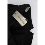 Ermanno Scervino Black Cotton Blend Capri Cropped Pants SIG30401-1