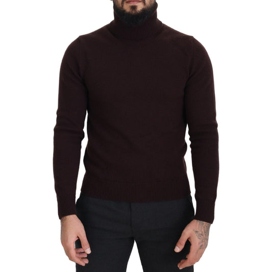 Dolce & Gabbana Elegant Turtleneck Wool Pullover Sweater Dolce & Gabbana Black