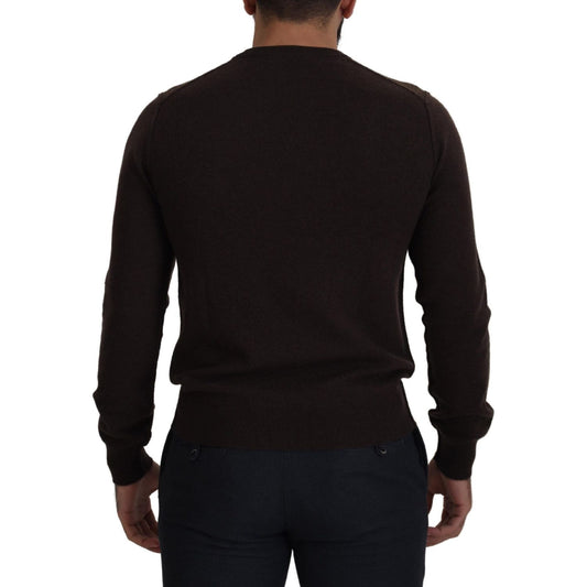 Dolce & Gabbana Elegant Cashmere Crew Neck Sweater Dolce & Gabbana Black