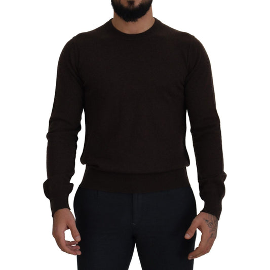 Dolce & Gabbana Elegant Cashmere Crew Neck Sweater Dolce & Gabbana Black