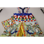 Dolce & Gabbana Multicolor Printed Snow Trouser Pants