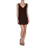 Ermanno Scervino Beachwear Brown Cotton Stretch Tunic Dress SIG12584-1