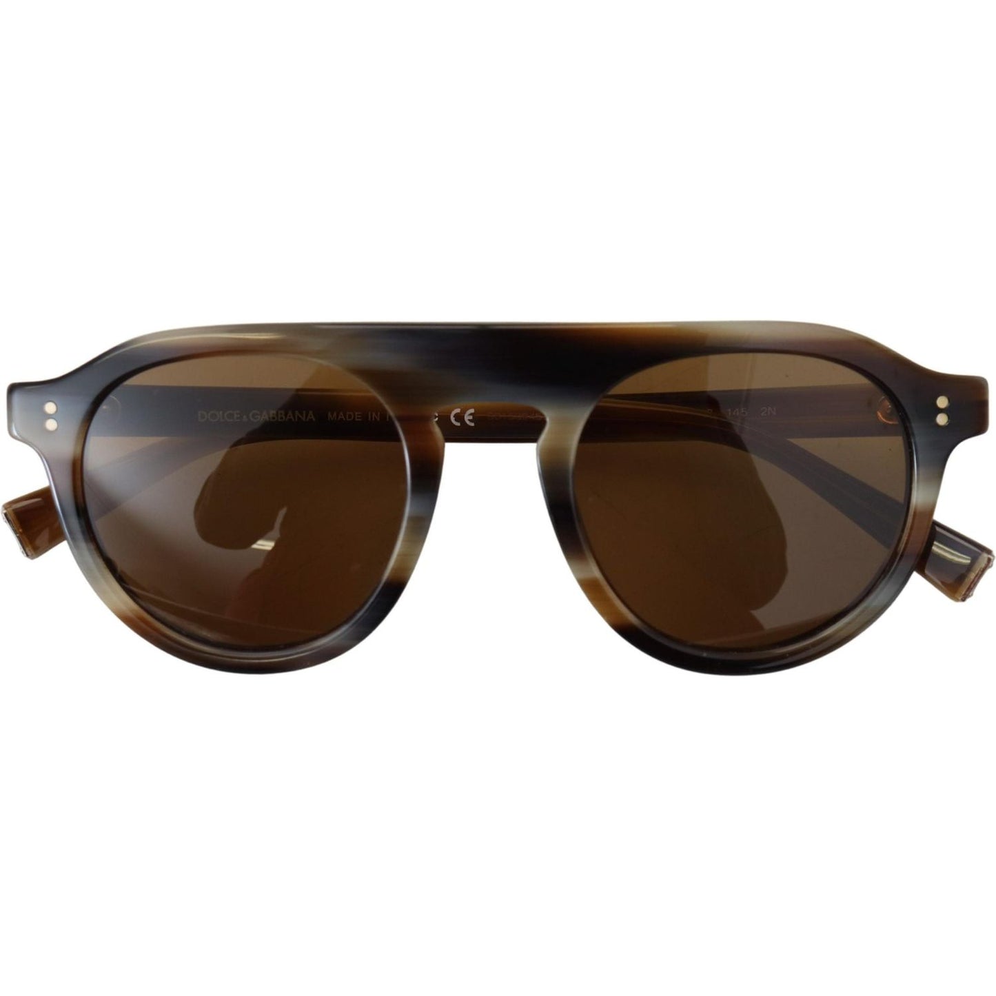 Dolce & Gabbana Brown Tortoise Oval Full Rim Eyewear DG4306 Sunglasses