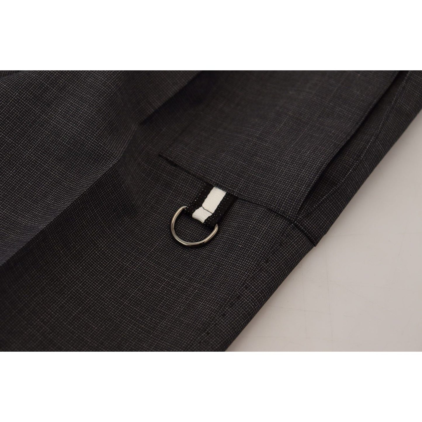 Dolce & Gabbana Gray Checked Cargo Trousers Stretch Pants