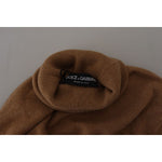 Dolce & Gabbana Beige Cashmere Turtleneck Pullover Sweater MAN SWEATERS