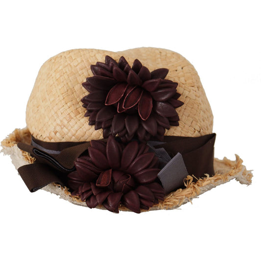 Dolce & Gabbana Chic Floral Bucket Hat in Sunshine Yellow Dolce & Gabbana Black