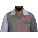 Dolce & Gabbana Multicolor Patchwork Cotton Long Sleeves Shirt