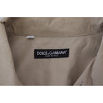Dolce & Gabbana Beige Camouflage Cotton Long Sleeves Shirt