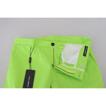 Dolce & Gabbana Elegant Light Green Cotton Chinos Dolce & Gabbana Yellow Green