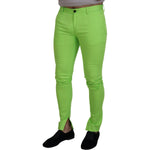 Dolce & Gabbana Elegant Light Green Cotton Chinos Dolce & Gabbana Yellow Green