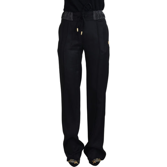 Dolce & Gabbana Black Straight Fit Cotton Pants