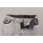 Dolce & Gabbana Gray Washed Skinny Men Denim Jeans