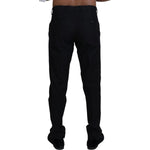 Dolce & Gabbana Black Chino Formal Cotton Pants