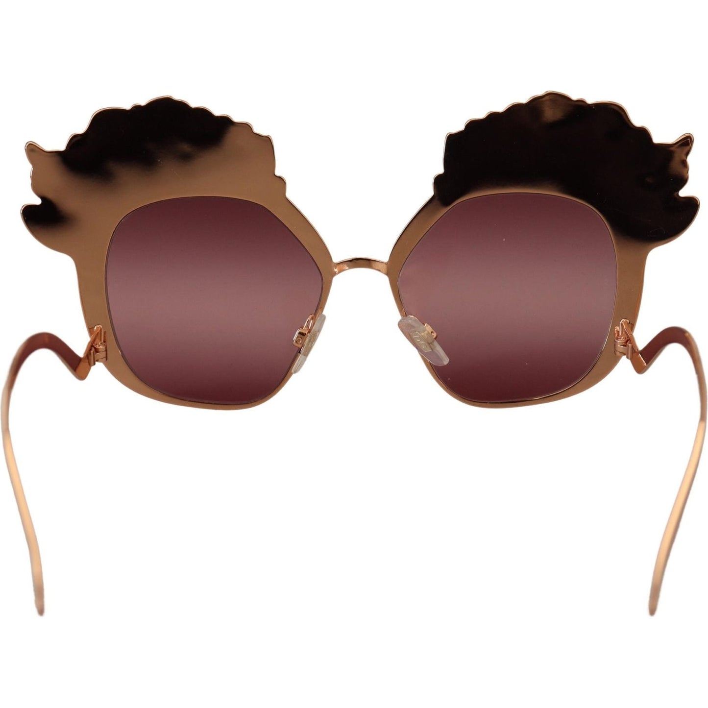 Dolce & Gabbana Pink Gold Rose Sequin Embroidery DG2202 Sunglasses GLA1190