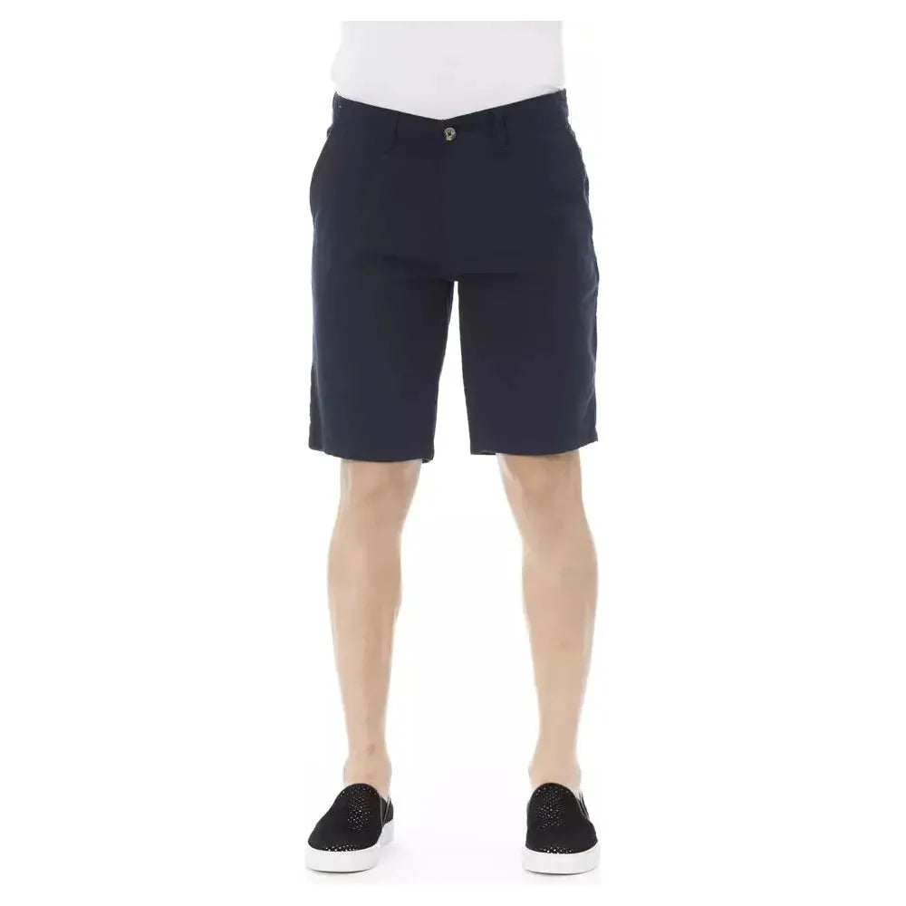 Baldinini Trend Blue Cotton Short
