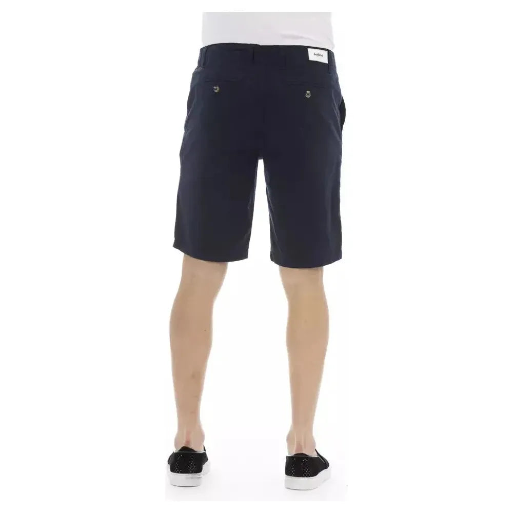 Baldinini Trend Blue Cotton Short