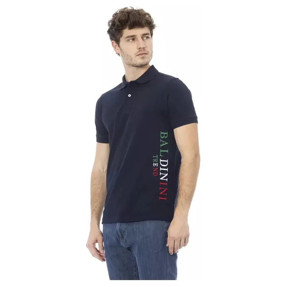 Baldinini Trend Blue Cotton Polo Shirt