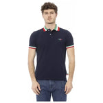 Baldinini Trend Blue Cotton Men Polo Shirt