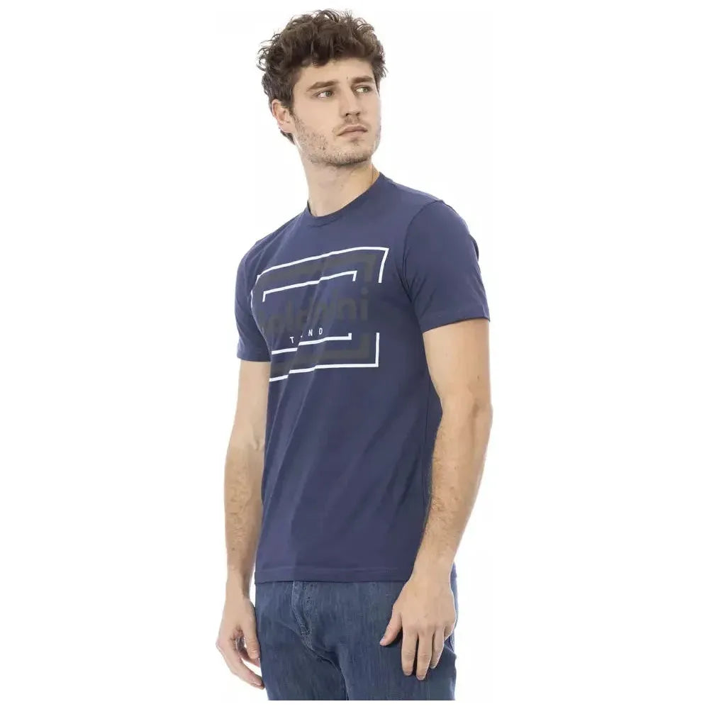 Baldinini Trend Blue Cotton Men T-Shirt