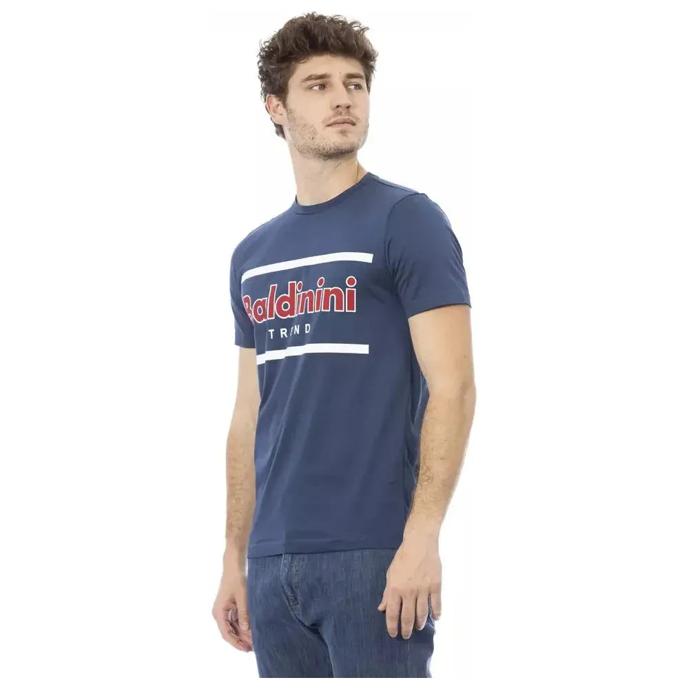 Baldinini Trend Blue Cotton T-Shirt