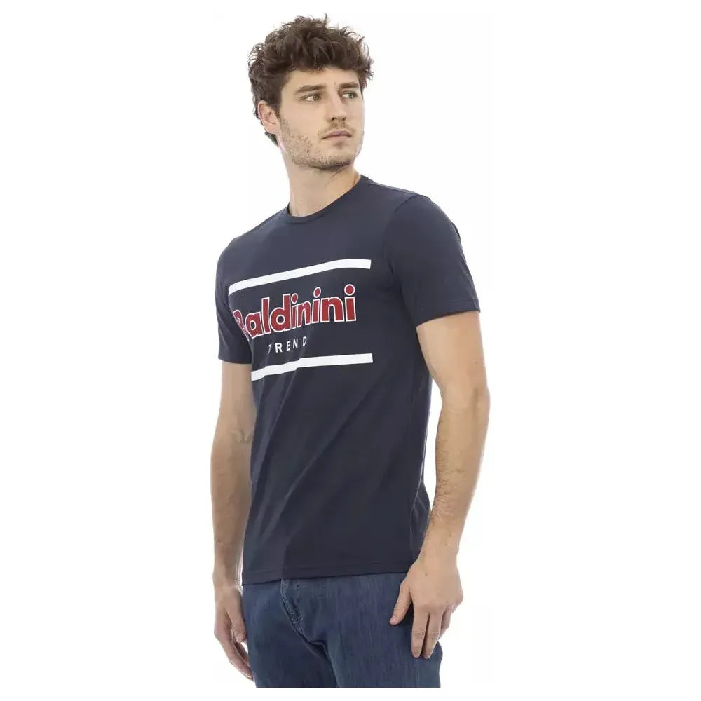 Baldinini Trend Blue Cotton T-Shirt