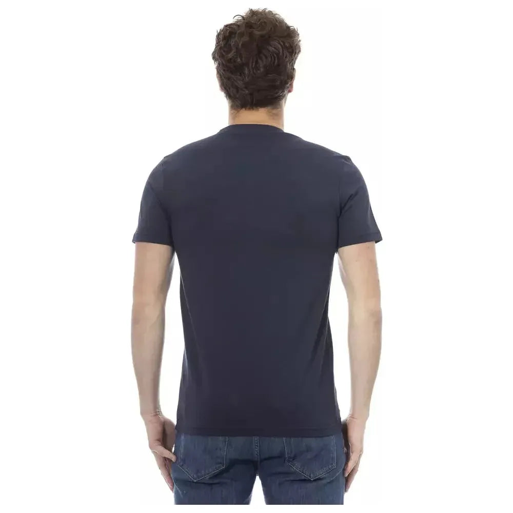 Baldinini Trend Blue Cotton T-Shirt