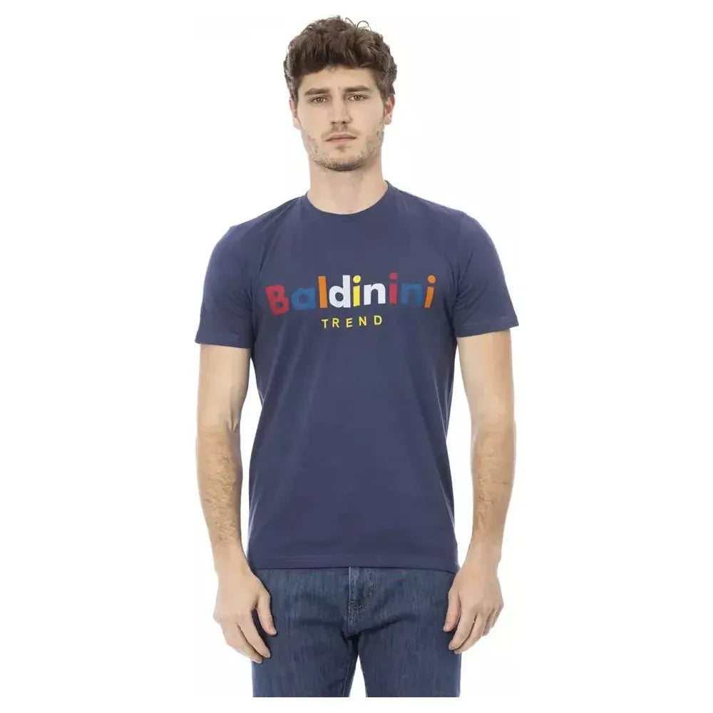 Baldinini Trend Blue Cotton T-Shirt