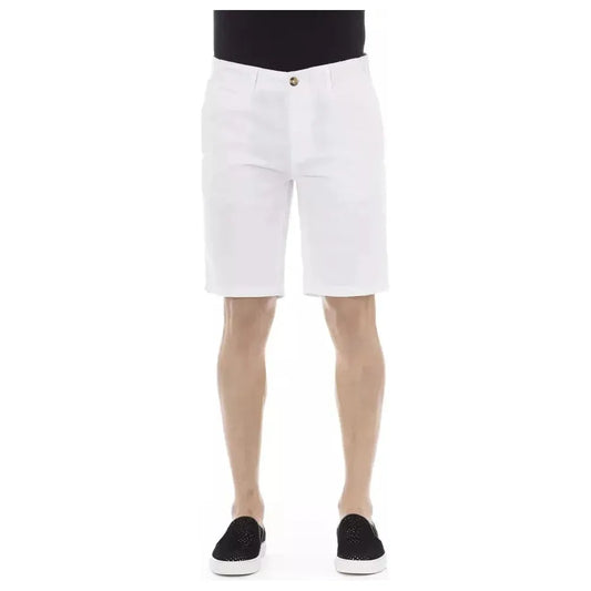 Baldinini Trend White Cotton Men's Bermuda Short Baldinini Trend Lavender
