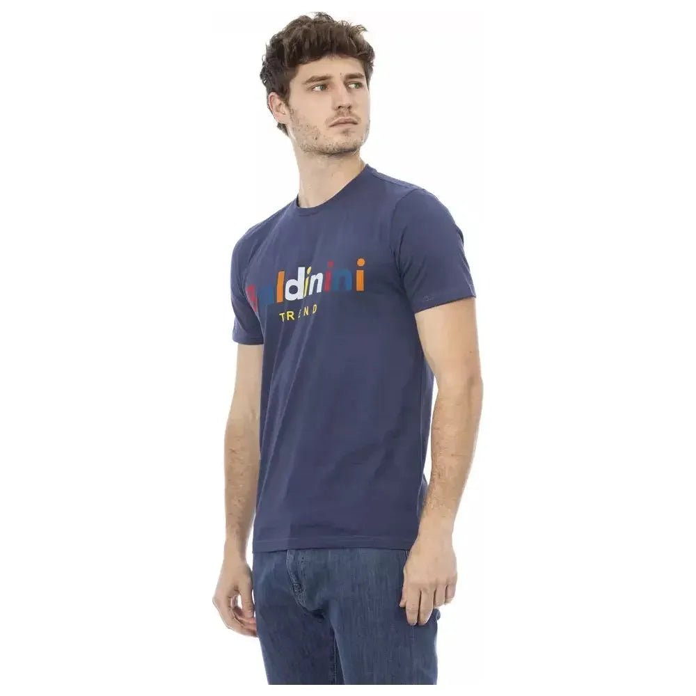 Baldinini Trend Blue Cotton T-Shirt