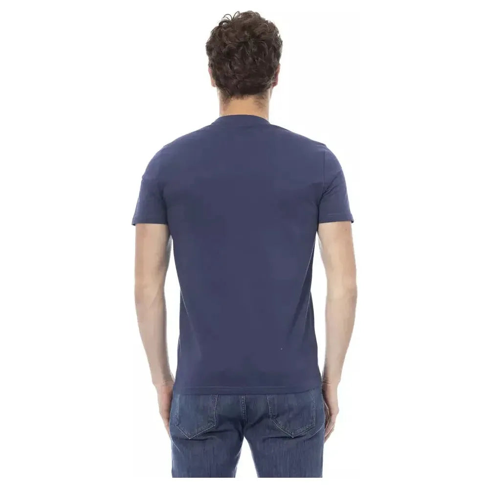 Baldinini Trend Blue Cotton T-Shirt